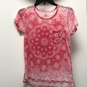 Bandanna Print Tee Shirt